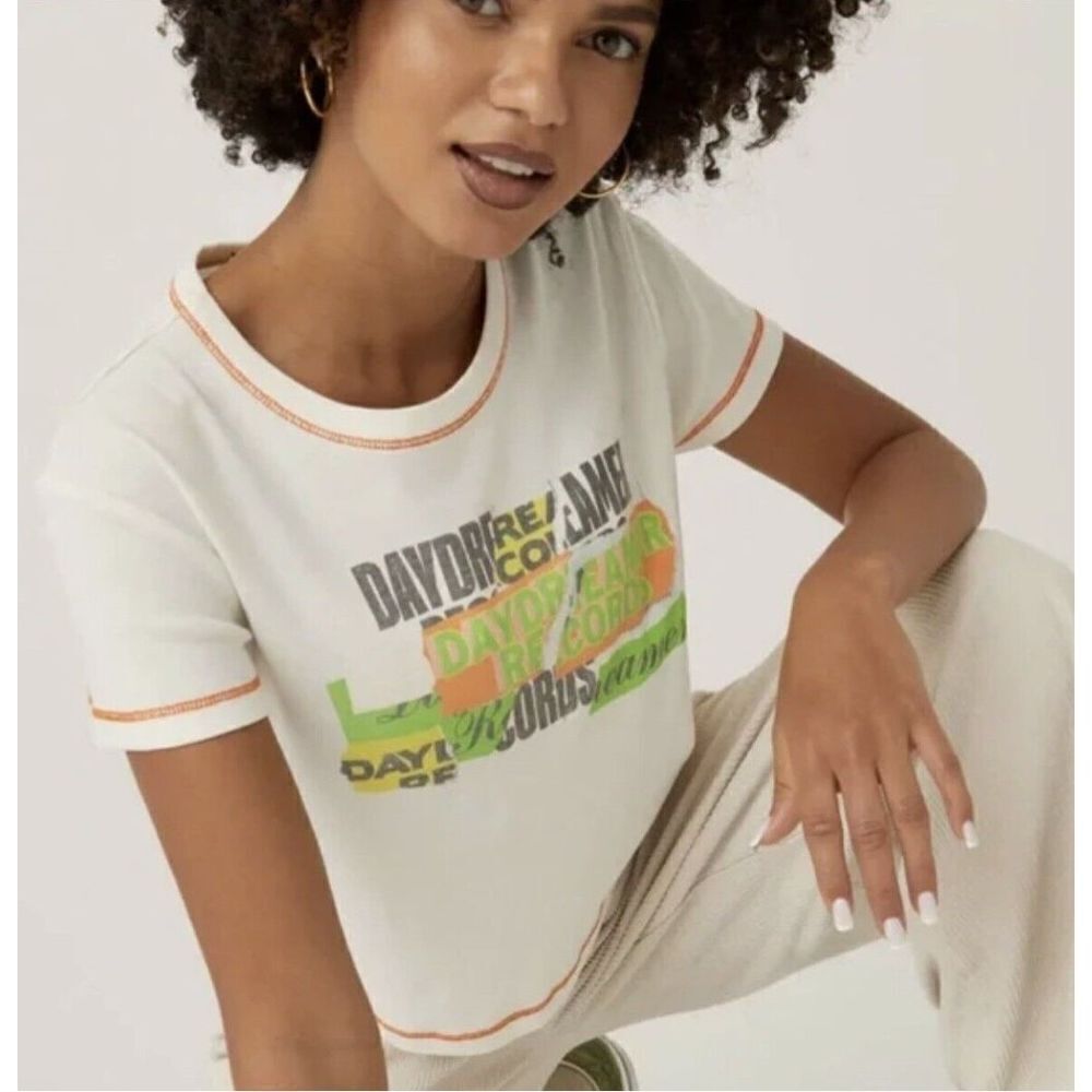 NWT DAYDREAMER ransom note shrunken tee in XS | revolve